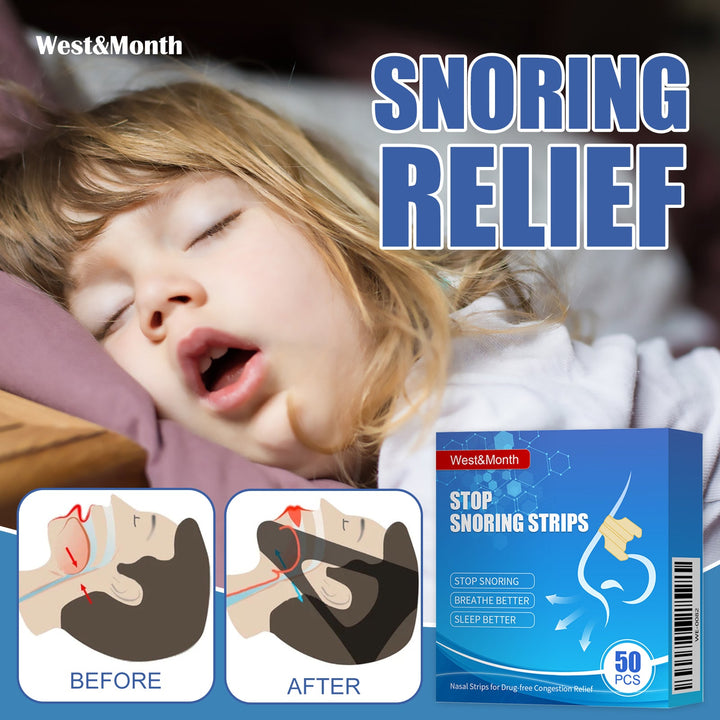 Anti-Snoring Strips for Respiratory Care and Sleep