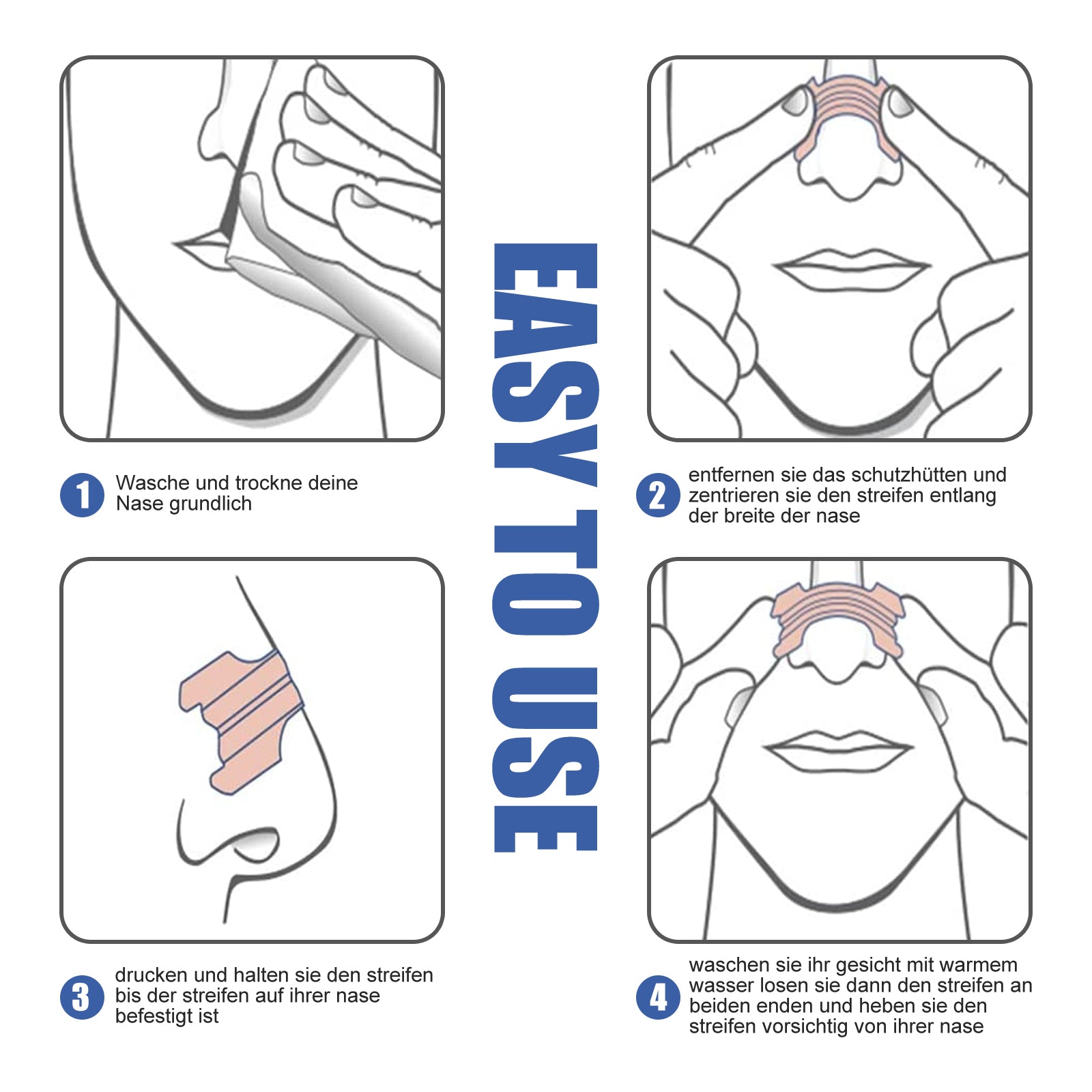 Anti-Snoring Strips for Respiratory Care and Sleep