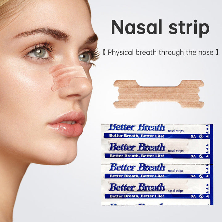 Breathable Nasal Strips for Snoring and Sleep