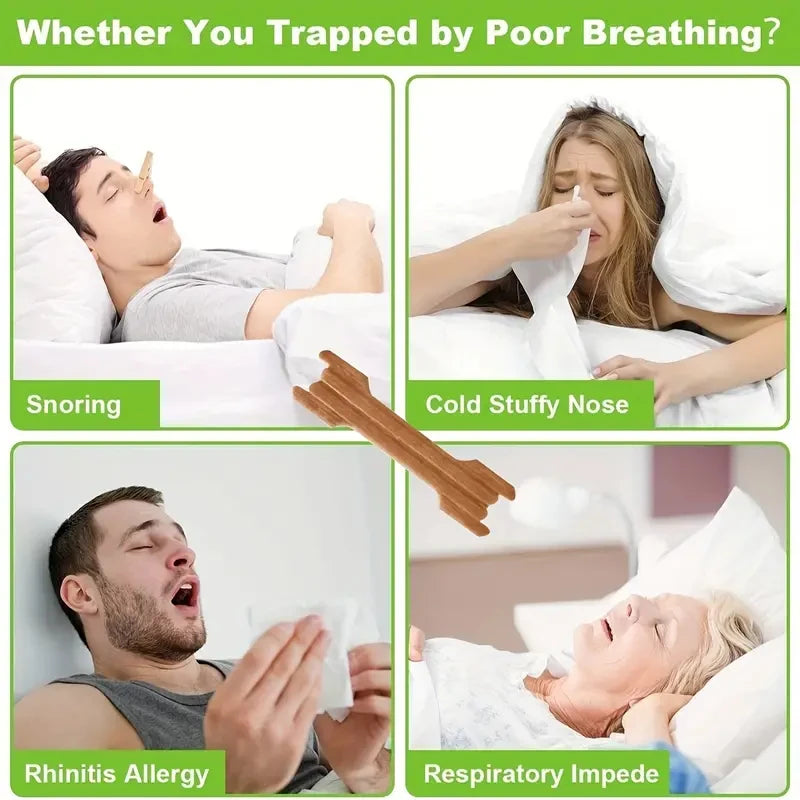 Breathable Nasal Strips for Snoring and Sleep