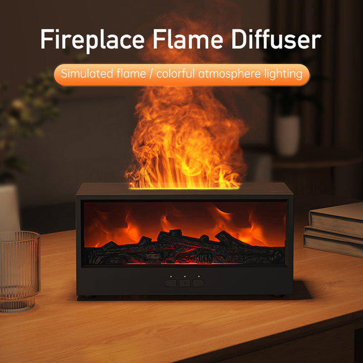 3D Fireplace Flame Aromatherapy Humidifier for Home