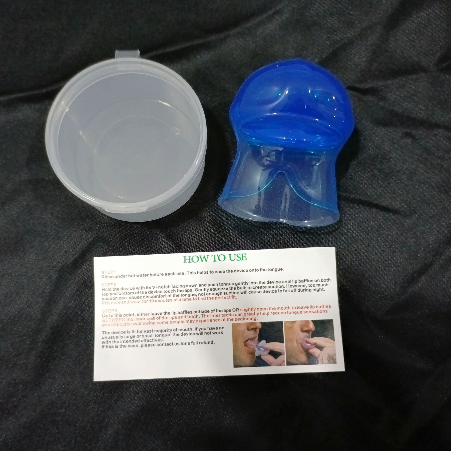 Silicone Tongue Anti-Snoring Device for Sleep
