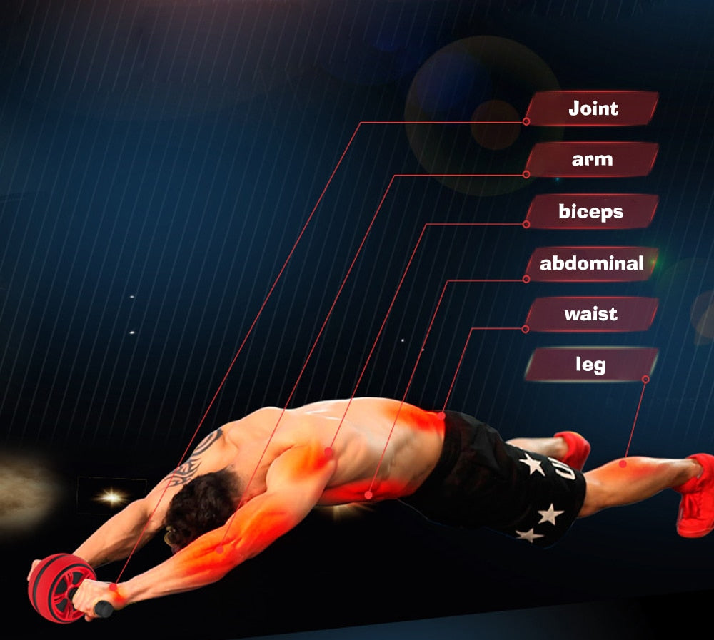 Silent Ab Roller Wheel for Home Core Training