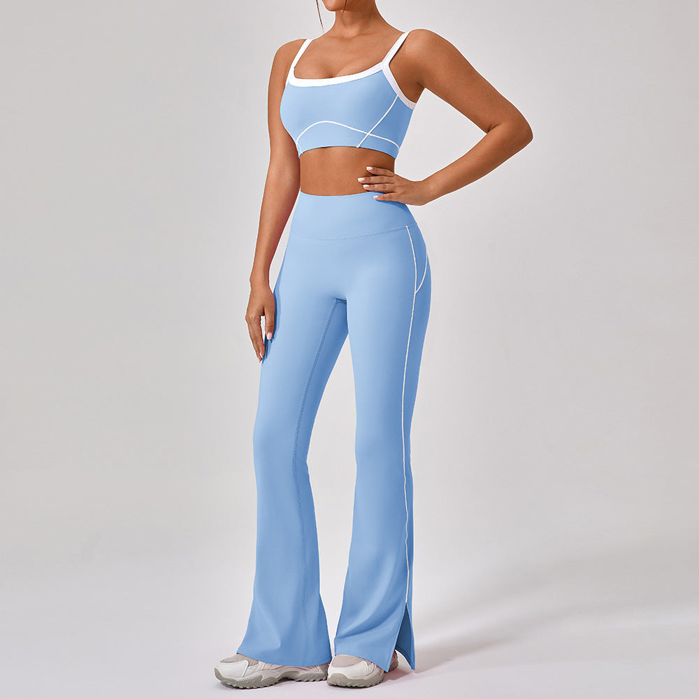 Women’s Spaghetti Strap Yoga Fitness Set Outfit