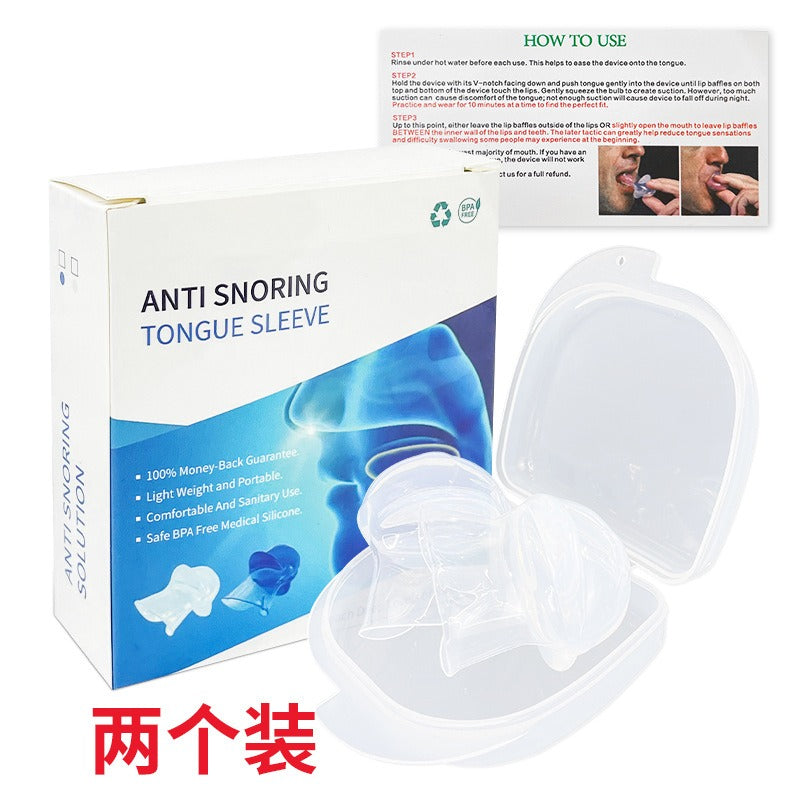 Silicone Tongue Anti-Snoring Device for Sleep