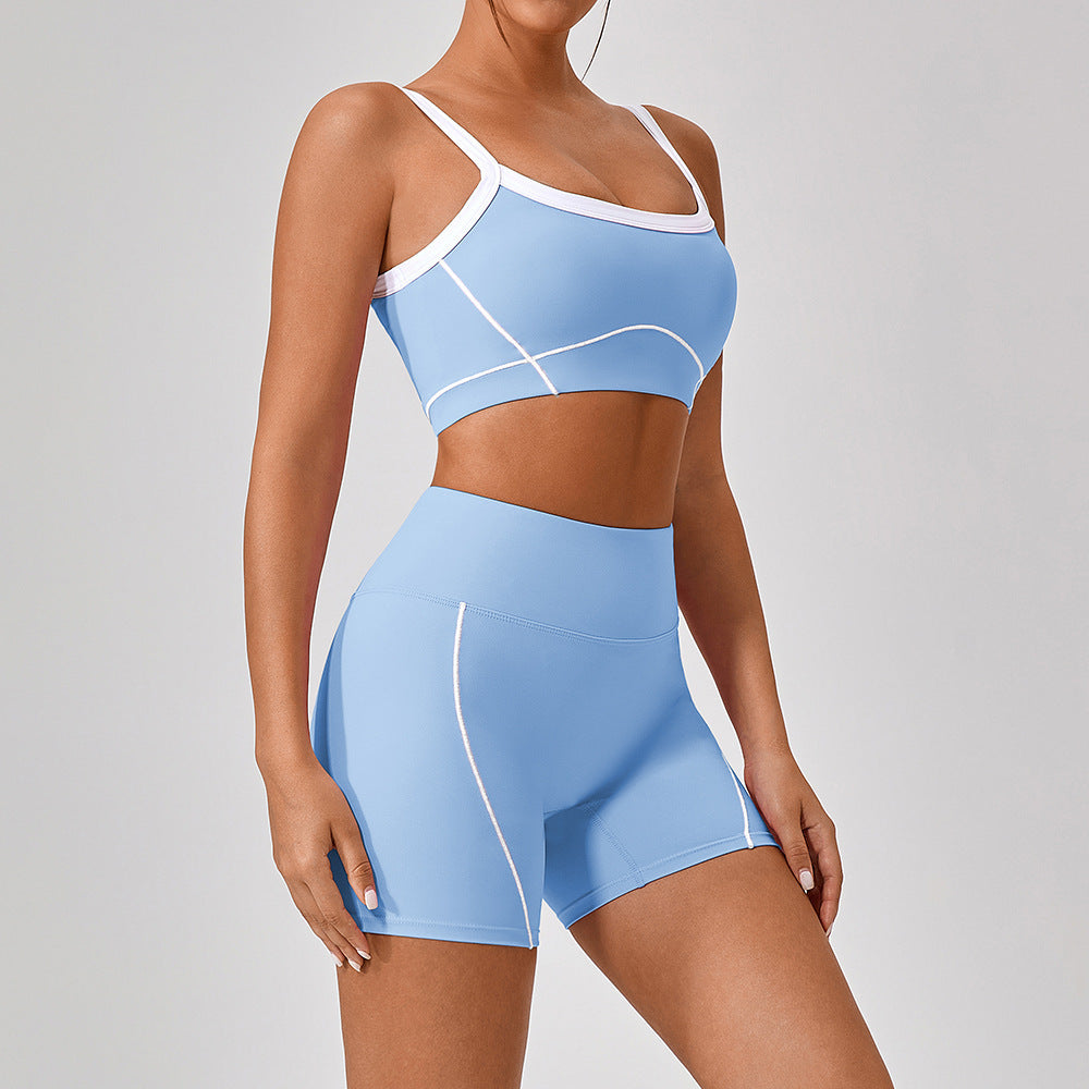 Women’s Spaghetti Strap Yoga Fitness Set Outfit
