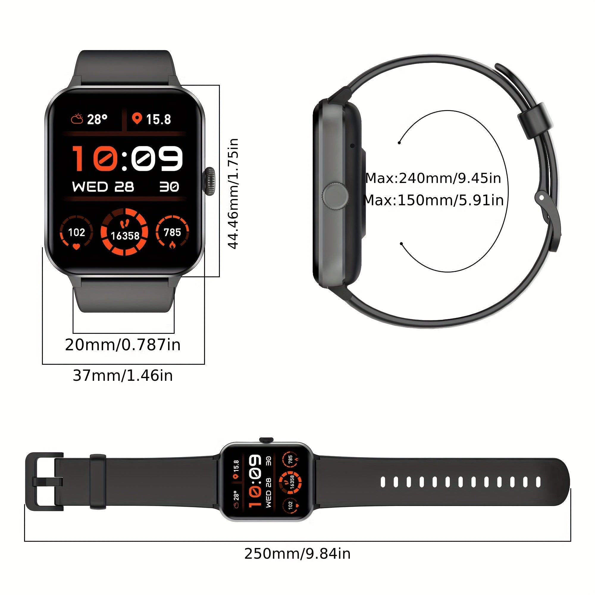 ActivePulse Pro: 100+ Mode Fitness & Health Smartwatch