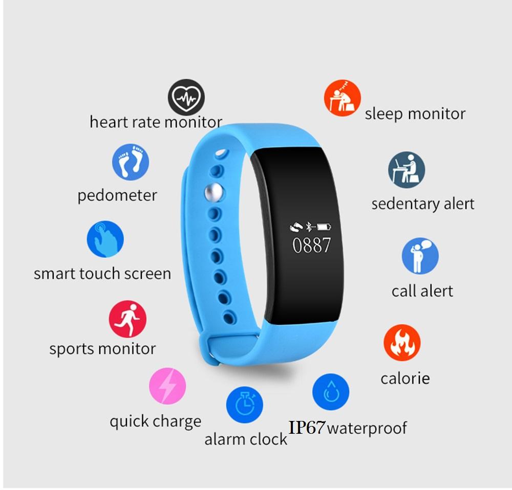 V66 Sport Smartwatch with Heart Rate Monitor