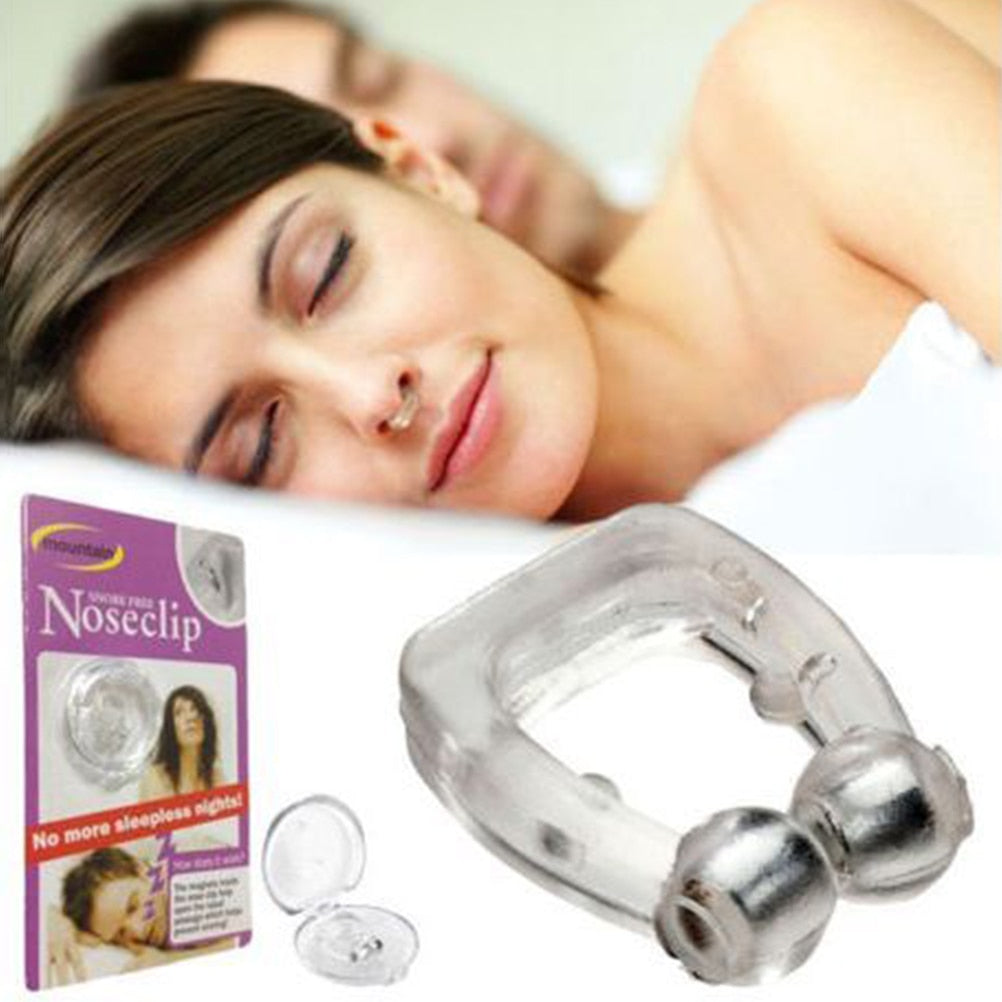 Silicone Magnetic Anti-Snore Nose Clip Device