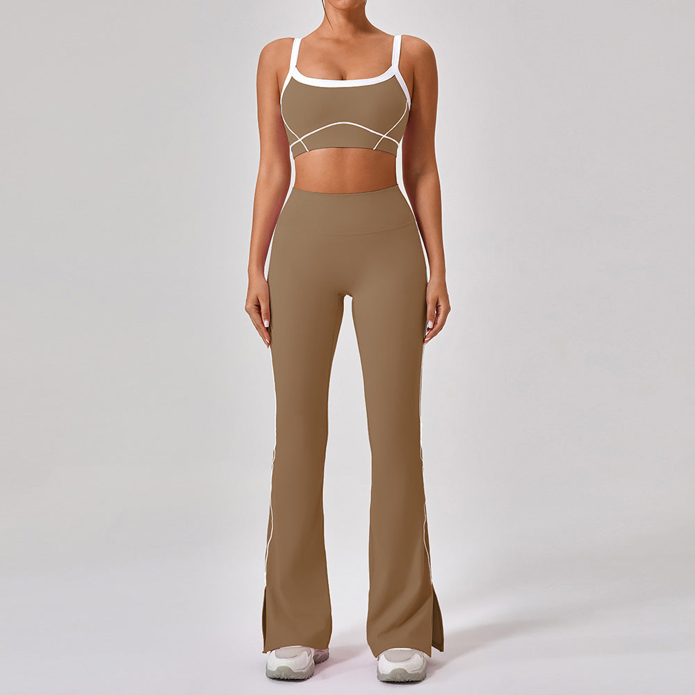 Women’s Spaghetti Strap Yoga Fitness Set Outfit