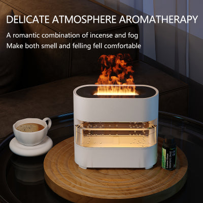 Rain Cloud Fire Flame Humidifier and Diffuser