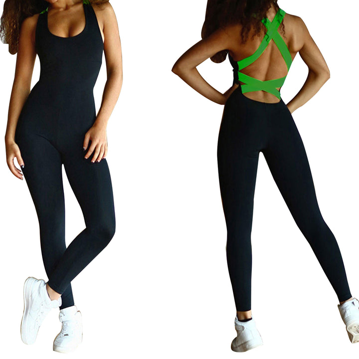 Women's Sports Yoga Workout Gym Fitness Jumpsuit