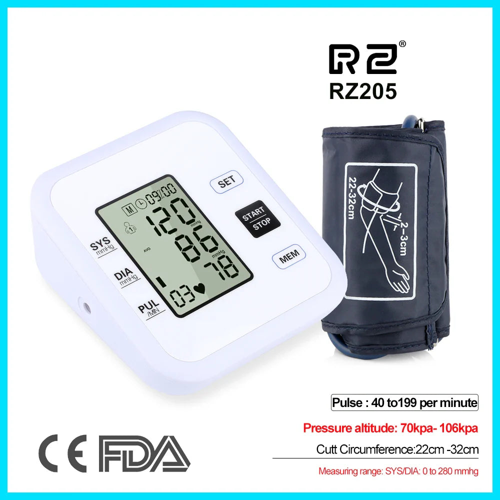 Arm Blood Pressure Monitor with Pulse Heart Rate