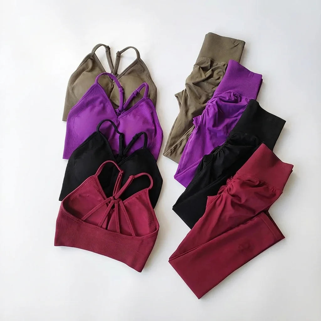 Women's Seamless High Waist Yoga Gym Set