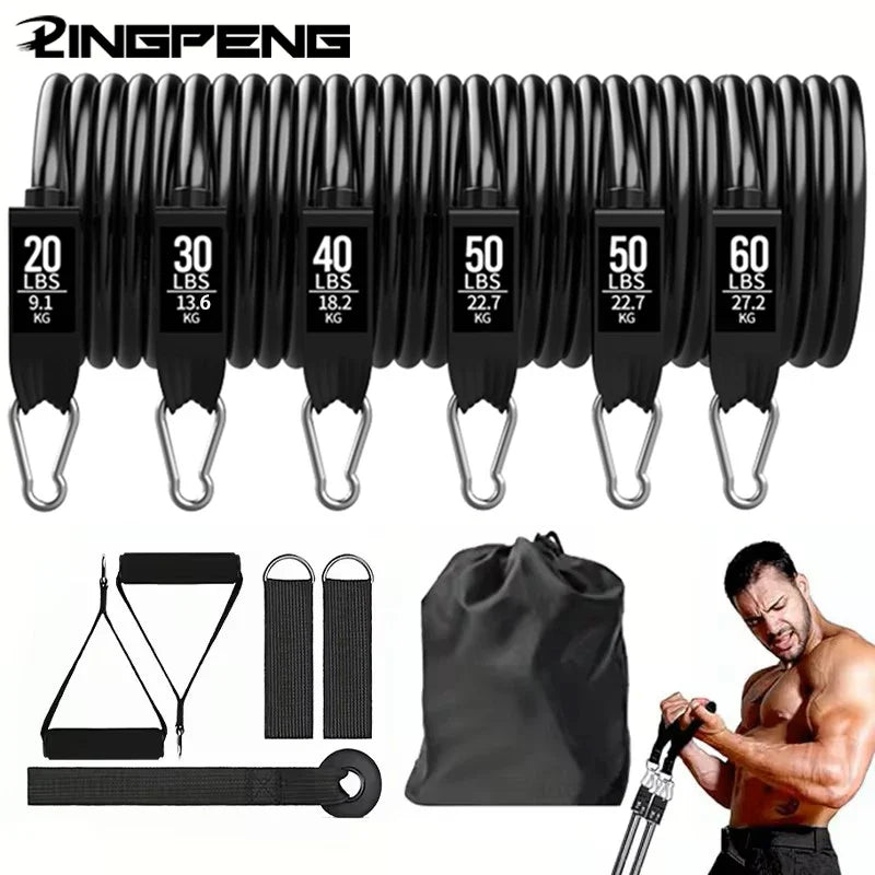 Wrapped Resistance Bands Set for Strength Training