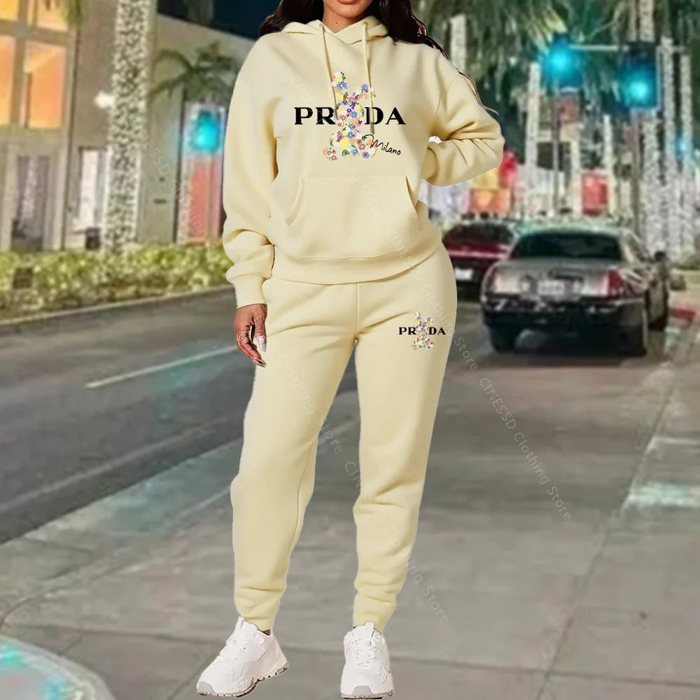 Women's Luxury Oversized Tracksuit 2-Piece Set