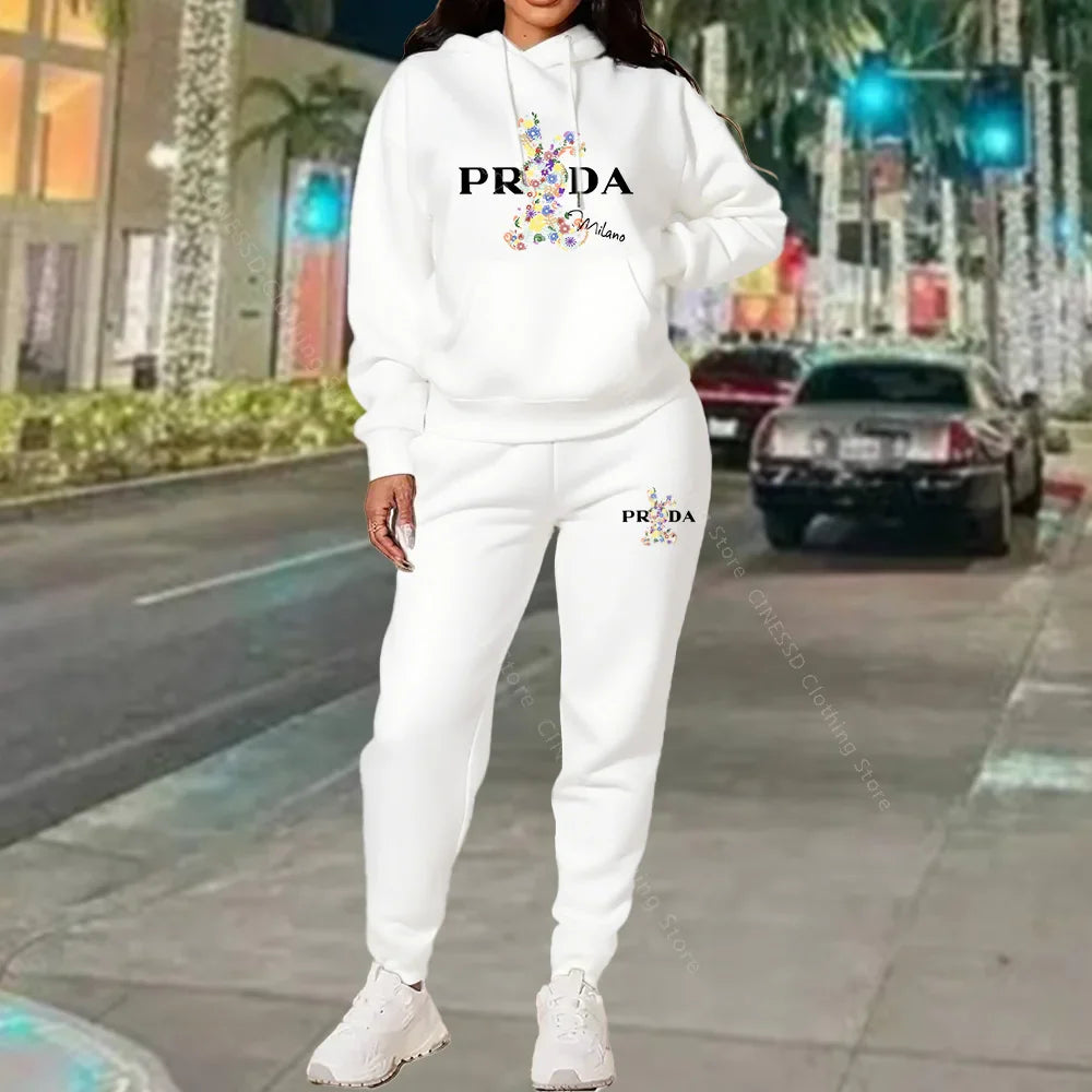 Women's Luxury Oversized Tracksuit 2-Piece Set