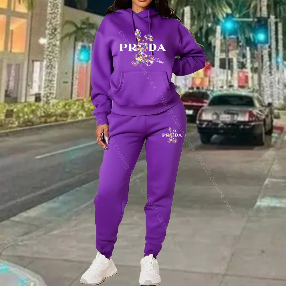 Women's Luxury Oversized Tracksuit 2-Piece Set