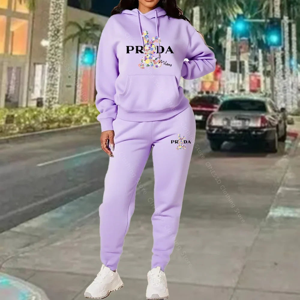 Women's Luxury Oversized Tracksuit 2-Piece Set