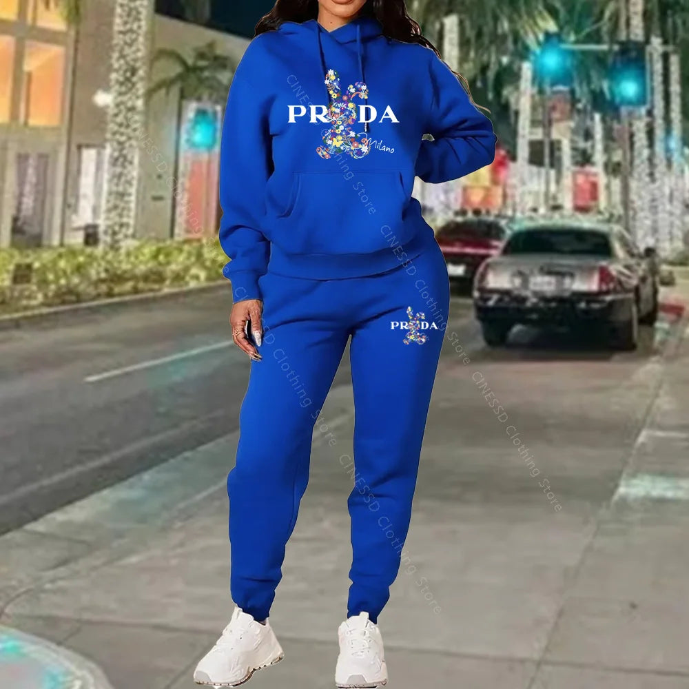 Women's Luxury Oversized Tracksuit 2-Piece Set