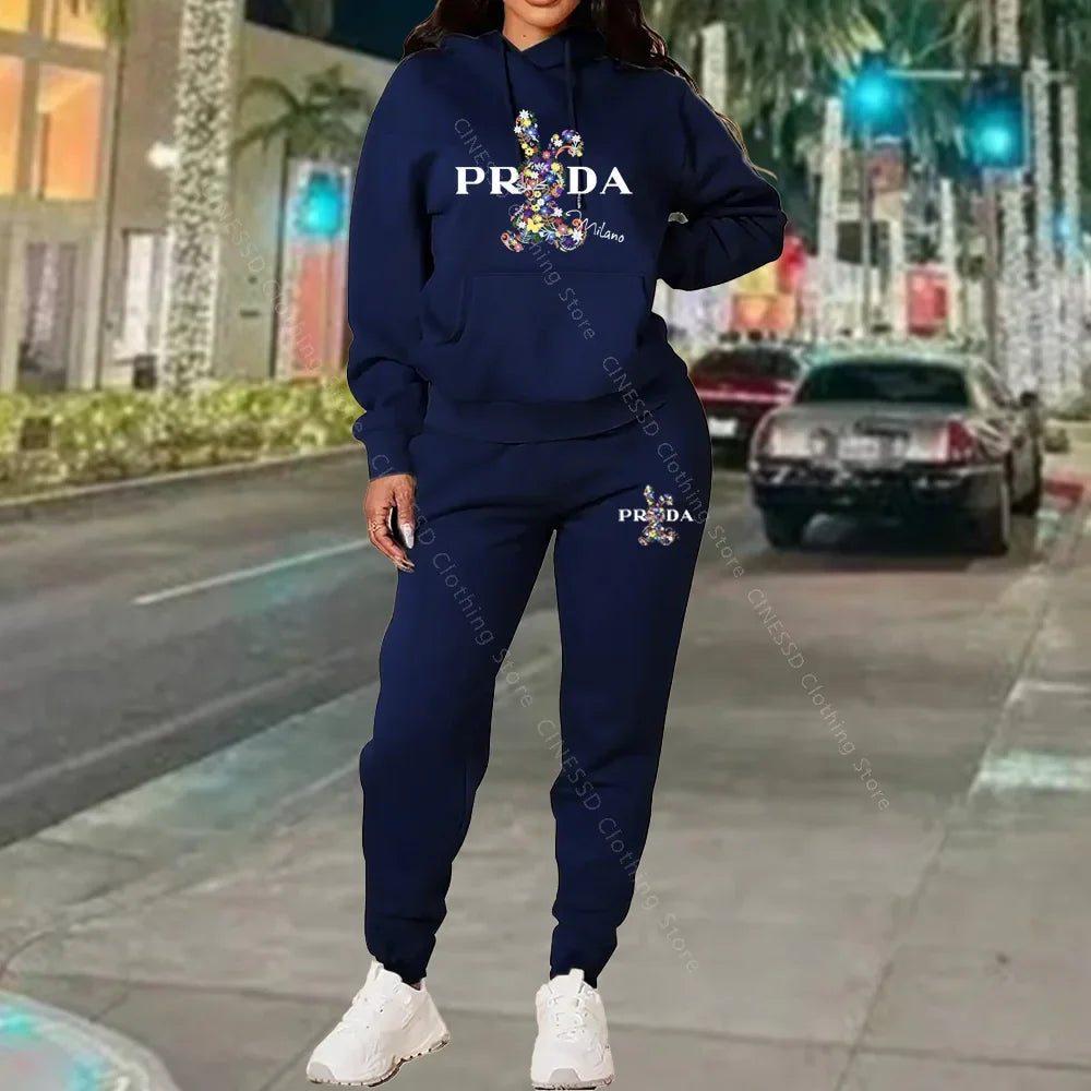 Women's Luxury Oversized Tracksuit 2-Piece Set