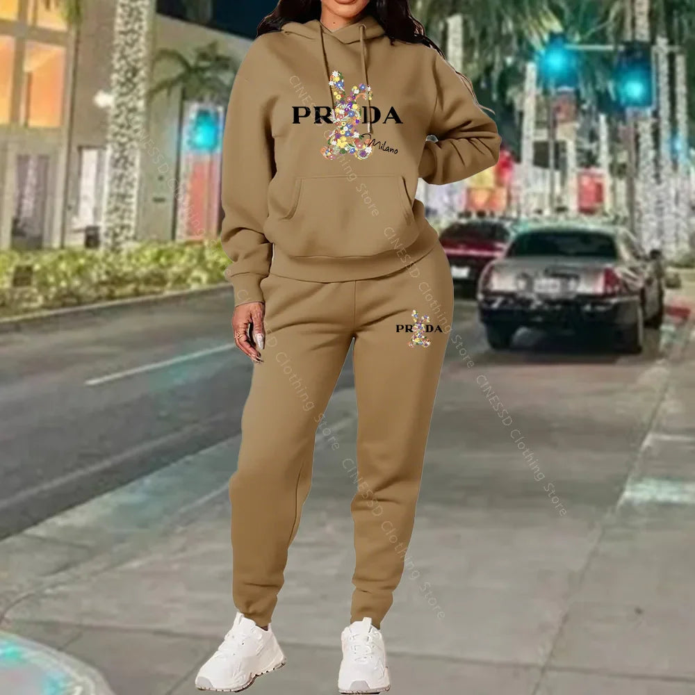 Women's Luxury Oversized Tracksuit 2-Piece Set