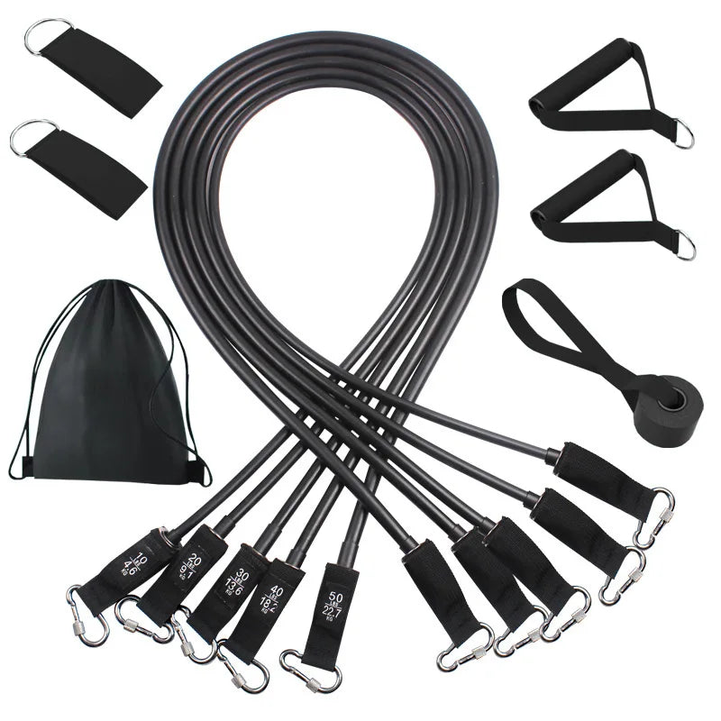 Wrapped Resistance Bands Set for Strength Training