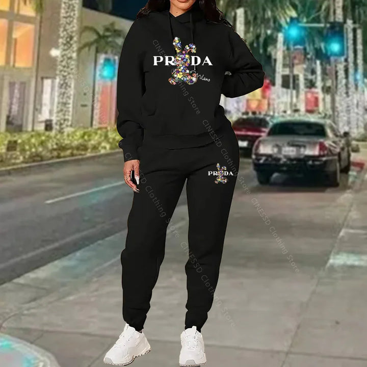 Women's Luxury Oversized Tracksuit 2-Piece Set