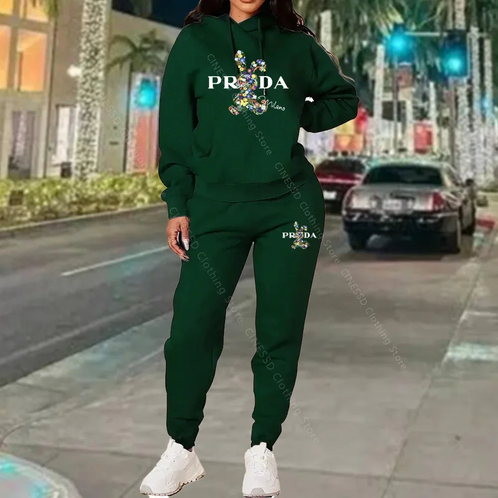 Women's Luxury Oversized Tracksuit 2-Piece Set