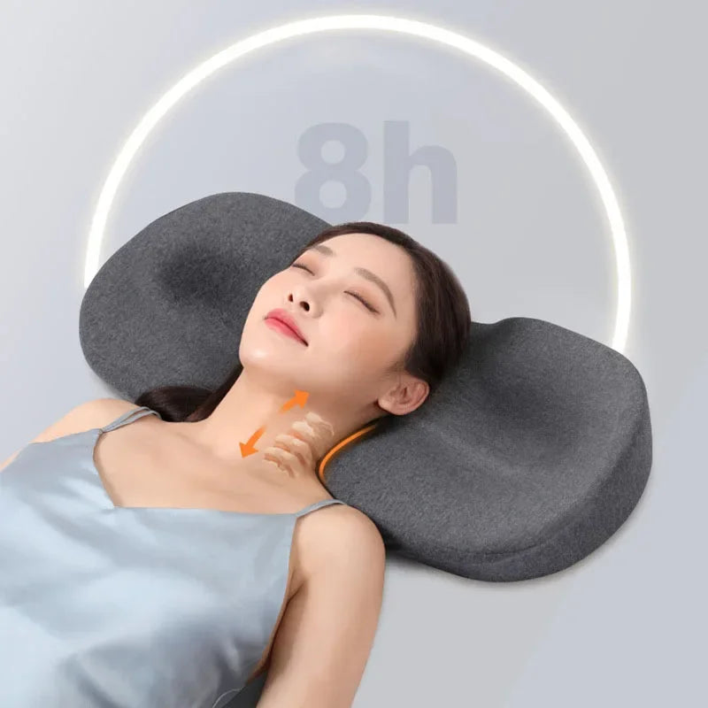 DecorBites™ Butterfly Memory Foam Cervical Health Care Pillow for Neck Orthopaedic Support