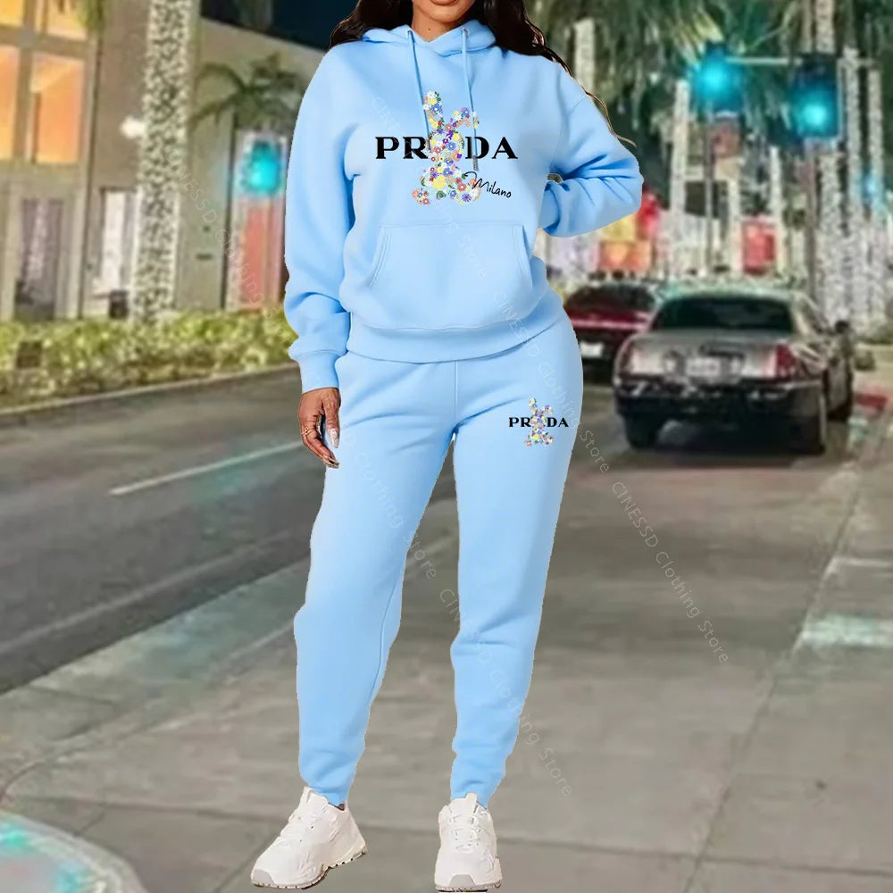 Women's Luxury Oversized Tracksuit 2-Piece Set