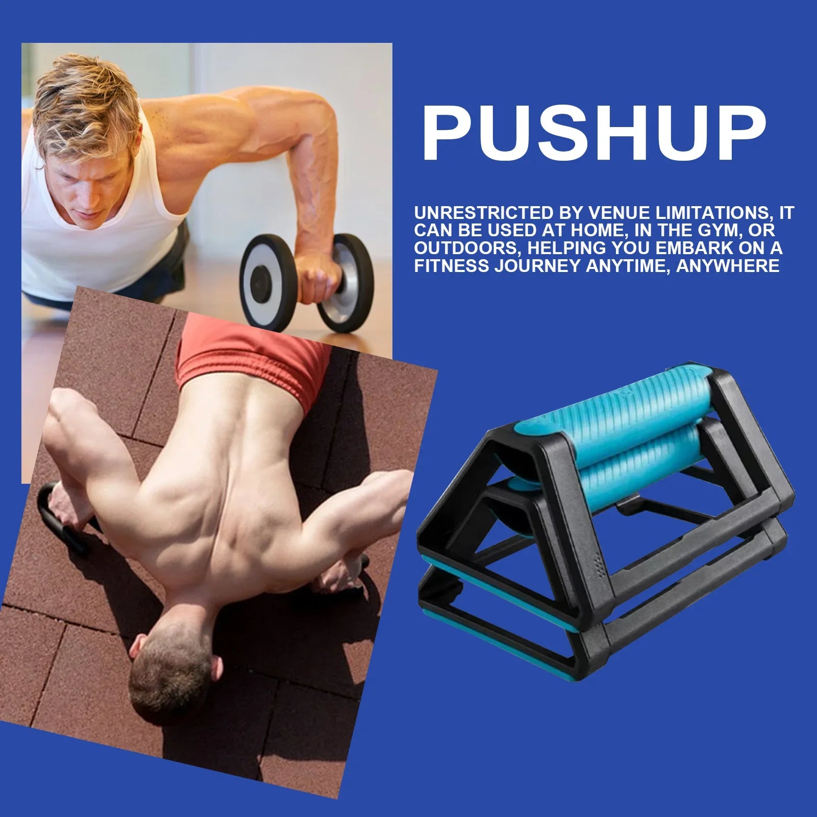 Ergonomic Push-Up Stand for Home Gym Training