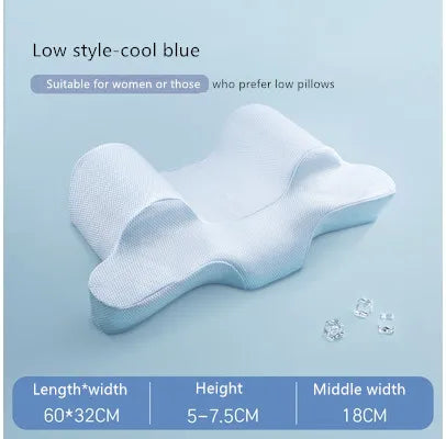 Sleeping Beauty Pillow Anti-Wrinkle Neck Protection Sleep Memory Foam Pillow Comfortable Soft Skin Care Bedding Cool Face Pillow