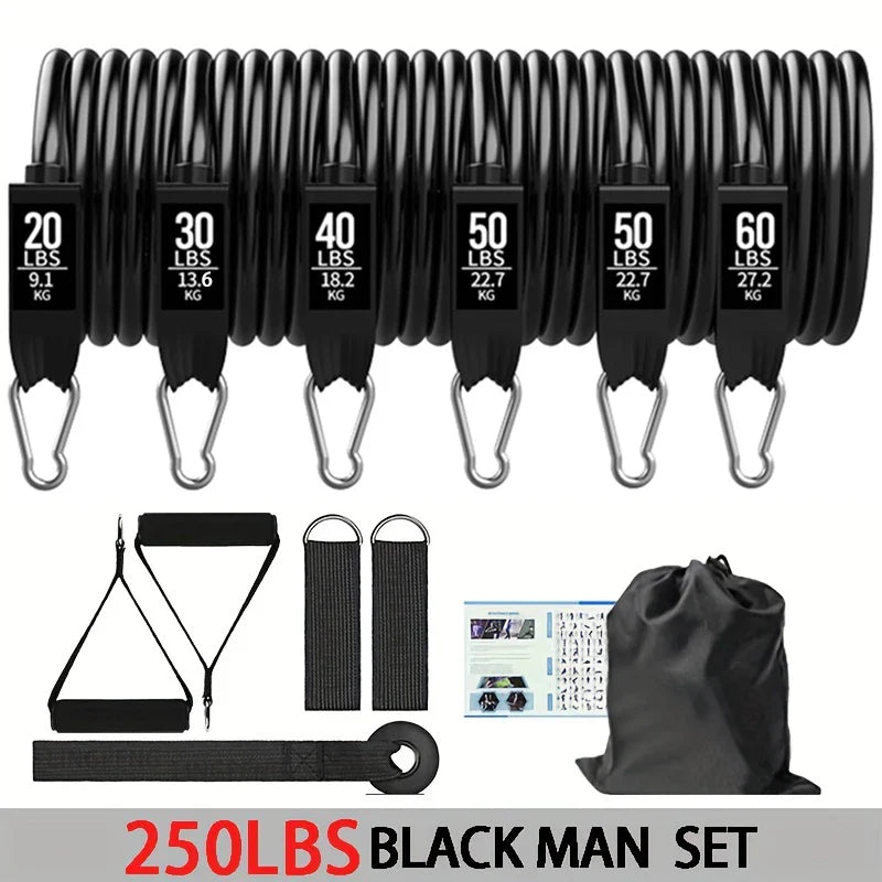 Wrapped Resistance Bands Set for Strength Training