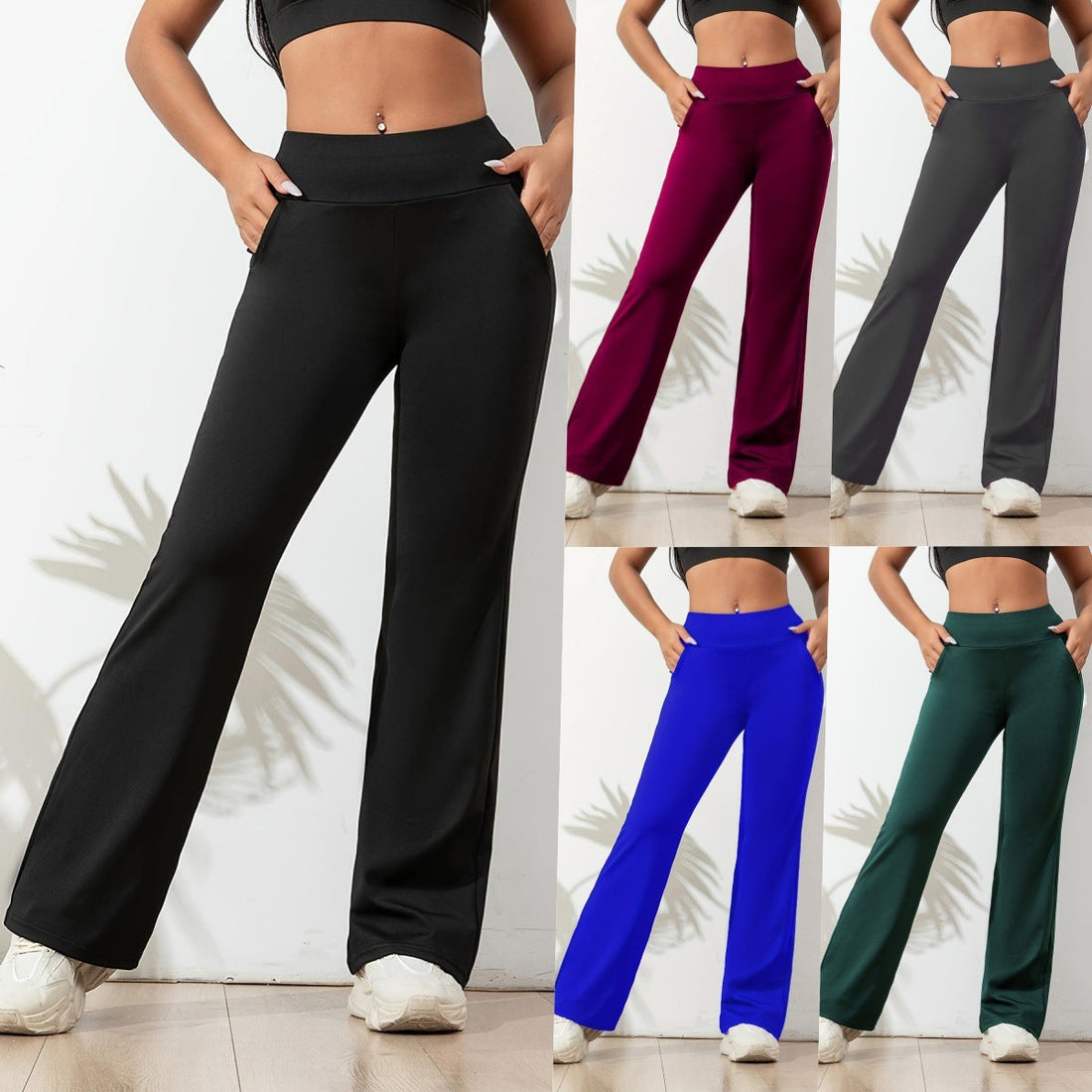 Loose Wide-Leg Yoga Pants for Fitness Activities