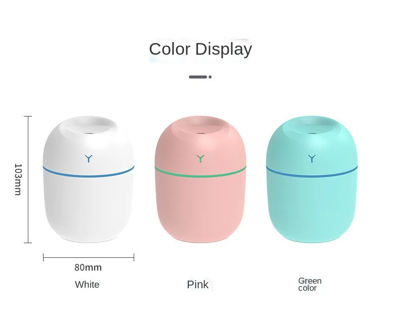 Portable USB Ultrasonic Humidifier and Aroma Diffuser