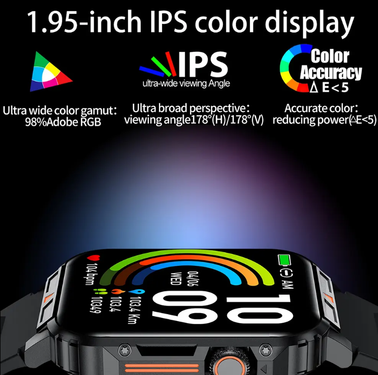 Outdoor Sports Square Smartwatch Answer Call Big Battery Fitness Tracker Waterproof Smartwatch Men For IOS Android
