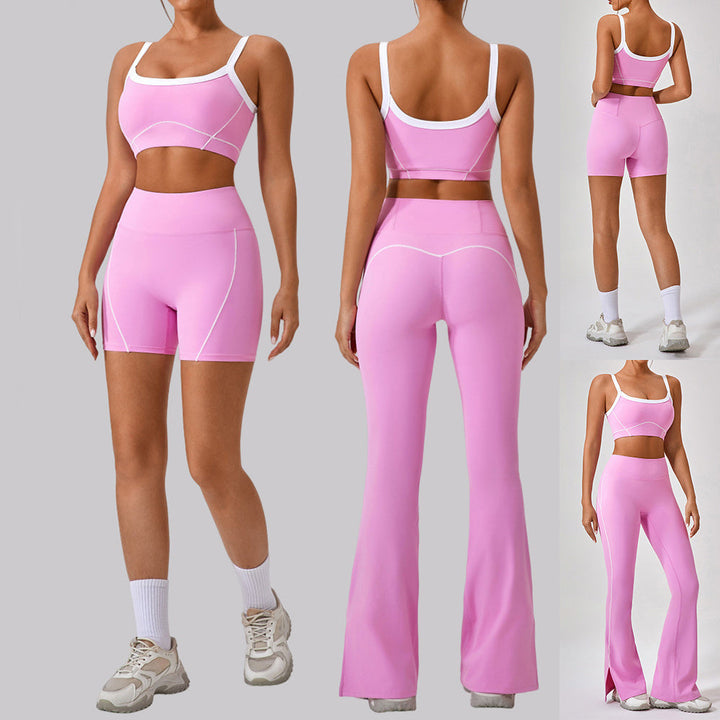 Women’s Spaghetti Strap Yoga Fitness Set Outfit