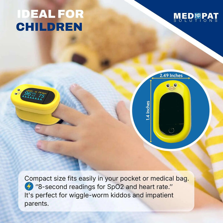 Med-Pat Ducky Kid-Friendly Pulse Oximeter PXC-1