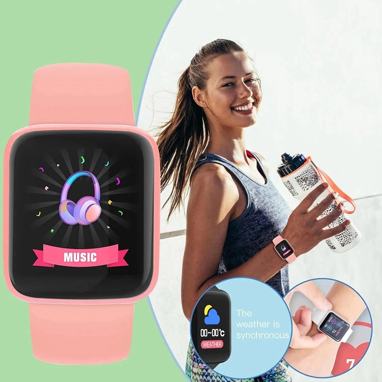 Y68 D20 Smartwatch Fitness Tracker for Men Women