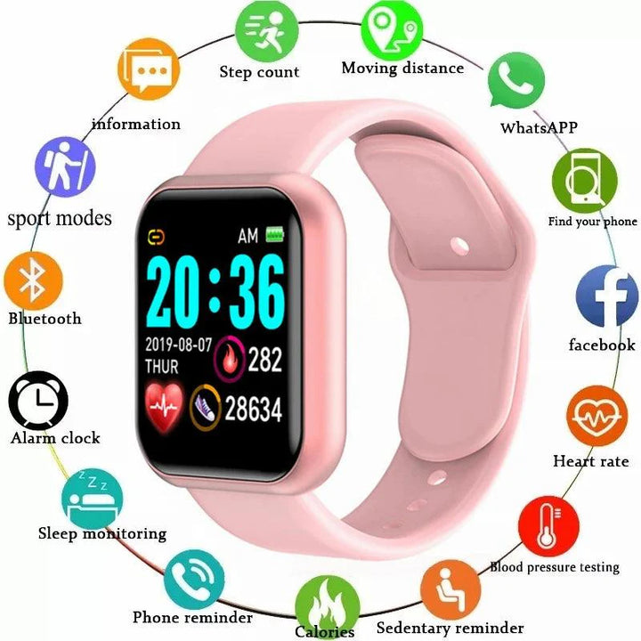Y68 D20 Smartwatch Fitness Tracker for Men Women